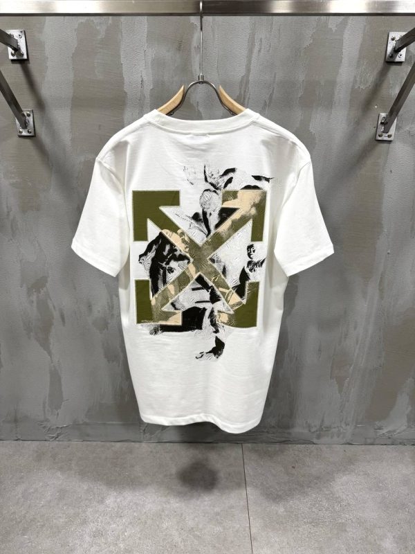 White off-white martyrdom arrow cotton tee
