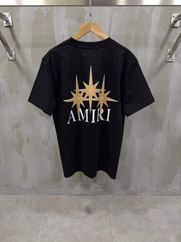 Black amiri yellow starburst cotton tee - Image 2