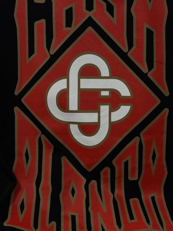 Black casablanca gothic stacked logo cotton tee - Image 5