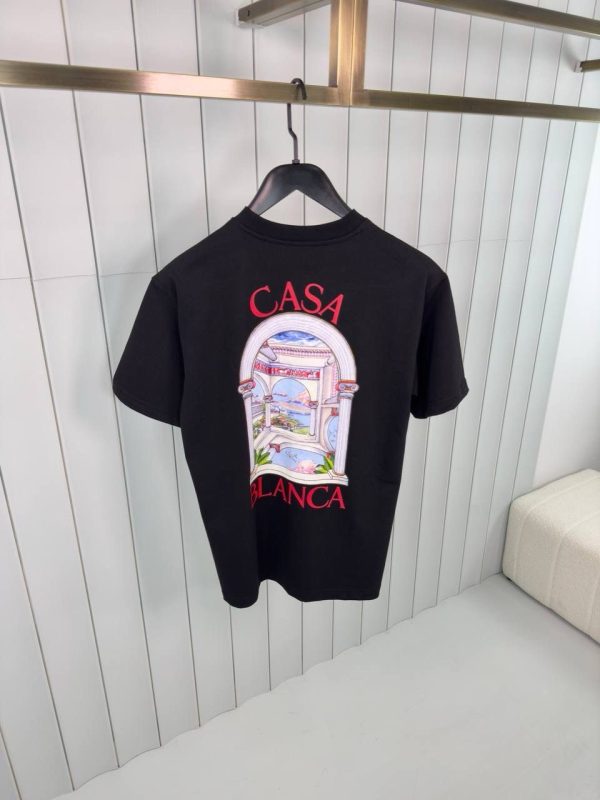 Black casablanca le passage cotton tee - Image 2