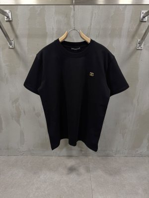 Black Dolce gabbana DG logo cotton tee