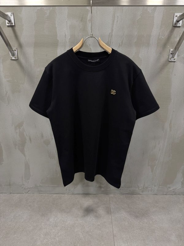 Black Dolce gabbana DG logo cotton tee