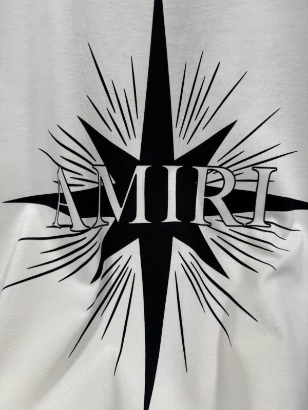 White amiri starburst cotton tee - Image 4