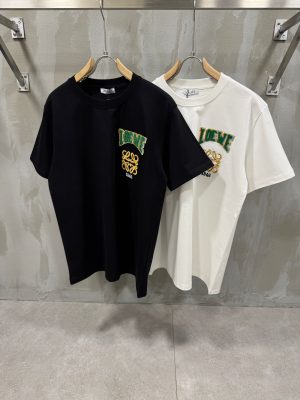 Black loewe 1846 logo cotton tee