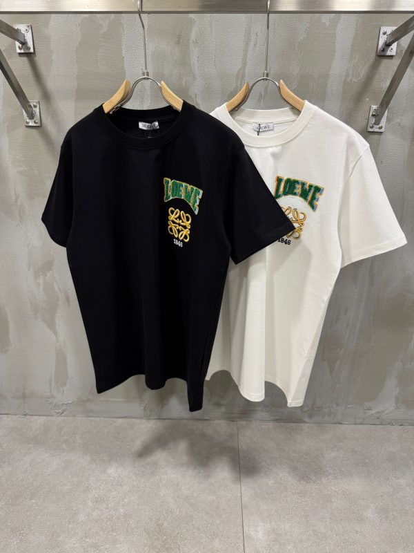 Black loewe 1846 logo cotton tee - Image 2
