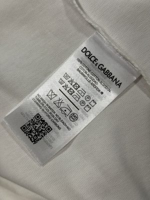 White Dolce gabbana DG logo cotton tee