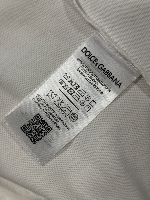 White Dolce gabbana DG logo cotton tee - Image 2