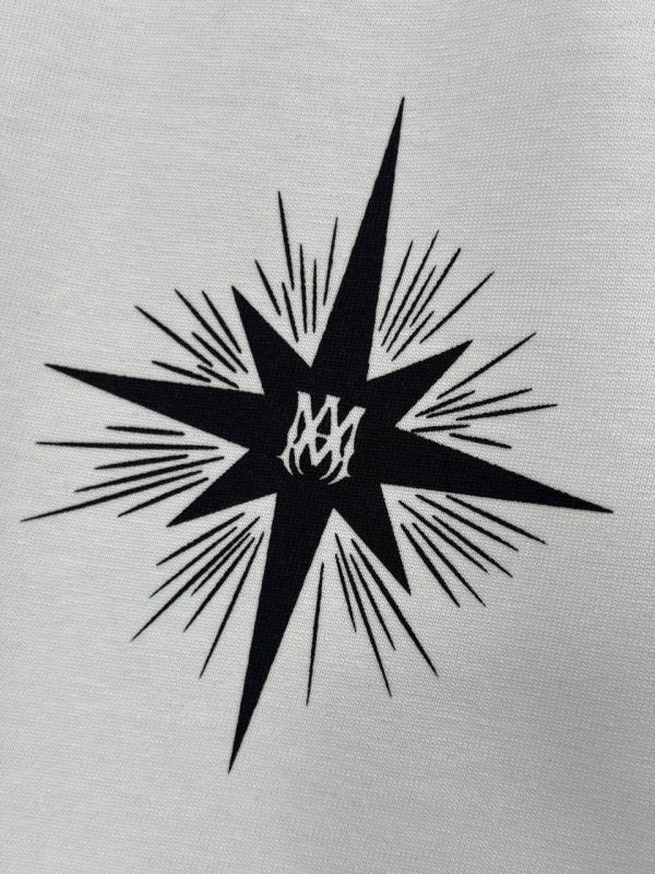 White amiri starburst cotton tee - Image 3