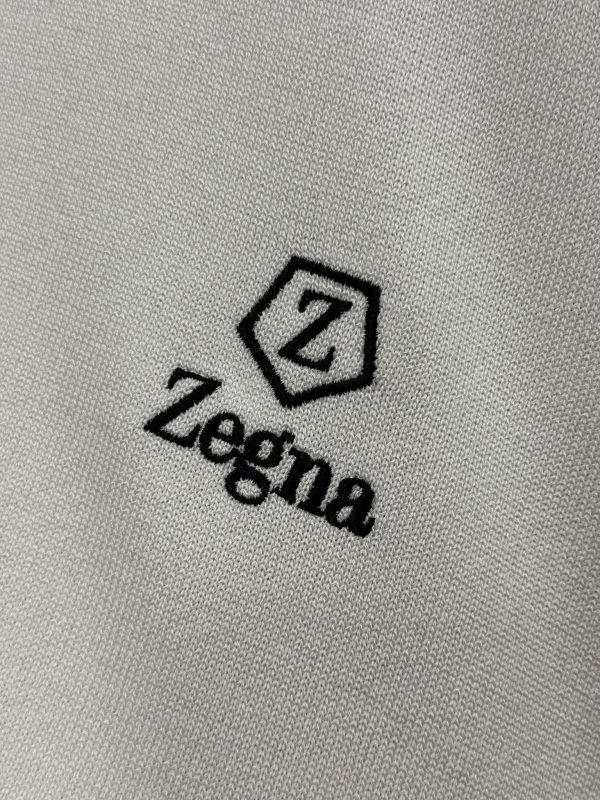 White zegna knitwear logo cotton tee - Image 2