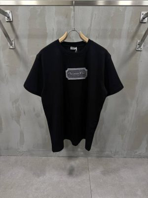 Black dior christian dior couture jersey cotton tee