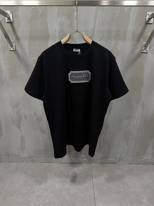 Black dior christian dior couture jersey cotton tee - Image 2