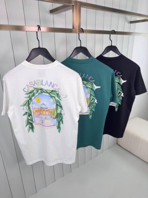 White casablanca l’arche de tennis cotton tee