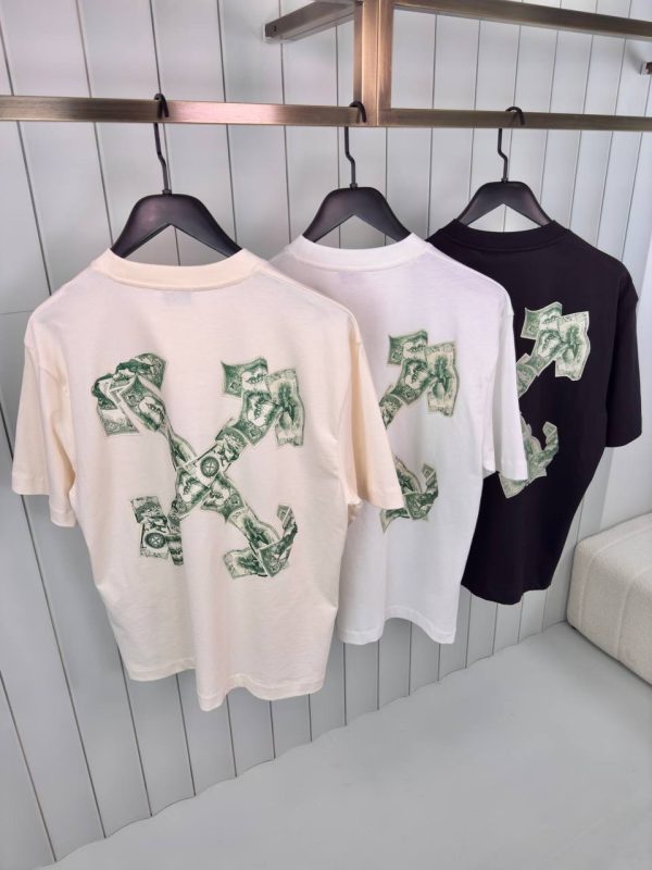 Black off-white cash arrow cotton tee - Image 5