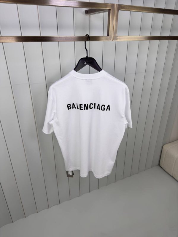 White Balenciaga vintage cotton jersey tee - Image 3