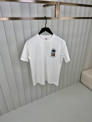 White casablanca LA night cotton tee