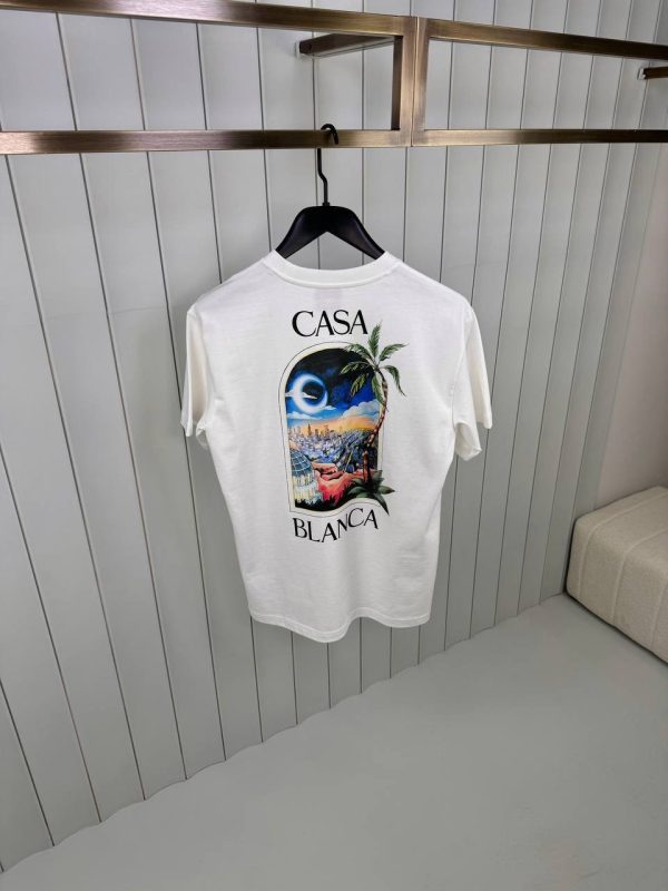 White casablanca LA night cotton tee - Image 2