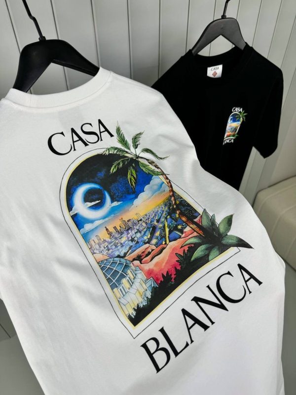 White casablanca LA night cotton tee - Image 3