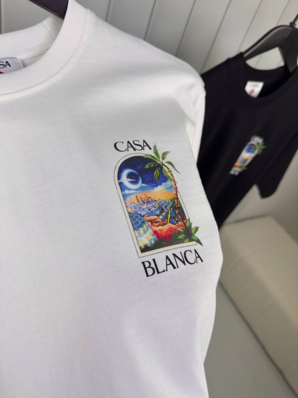 White casablanca LA night cotton tee - Image 4