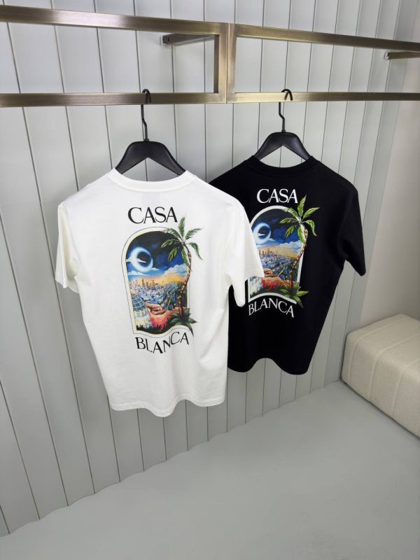 Black casablanca LA night cotton tee - Image 4