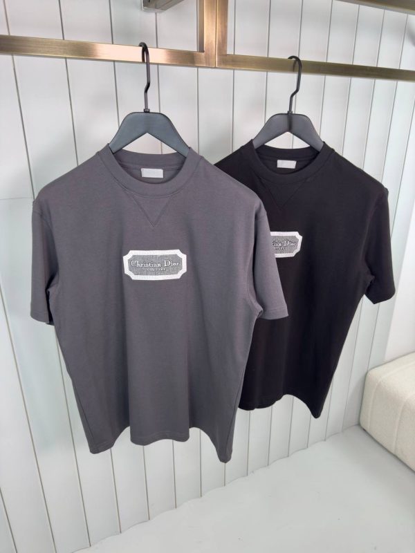 Black dior christian dior couture jersey cotton tee - Image 3
