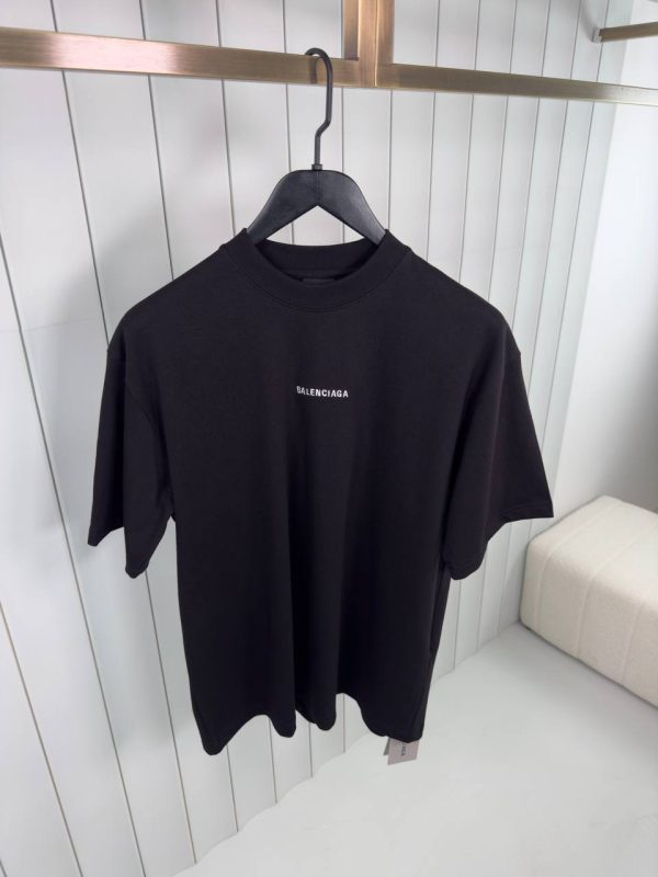 Black Balenciaga vintage cotton jersey tee