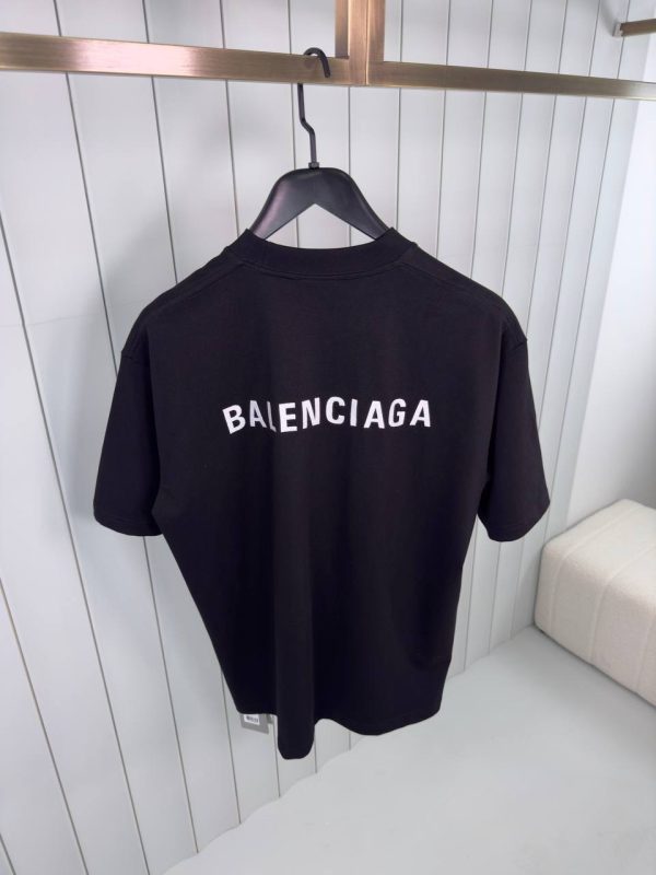 Black Balenciaga vintage cotton jersey tee - Image 3