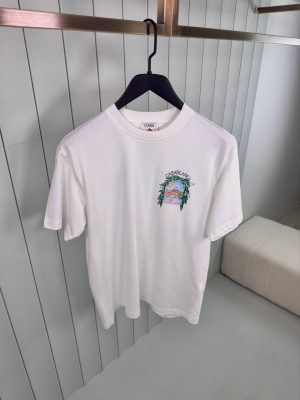 White casablanca l’arche de tennis cotton tee