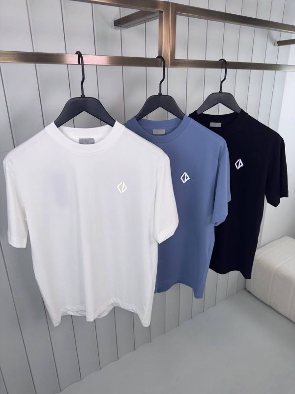 White dior CD diamond relax cotton tee - Image 4