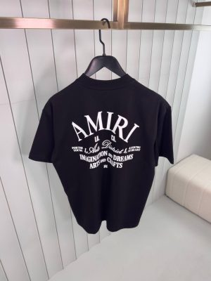 Black amiri arts district cotton tee