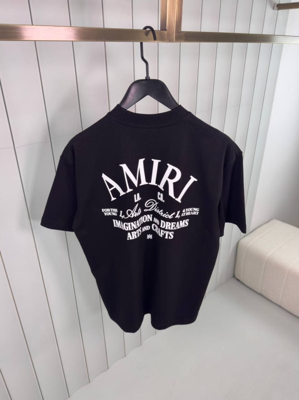 Black amiri arts district cotton tee
