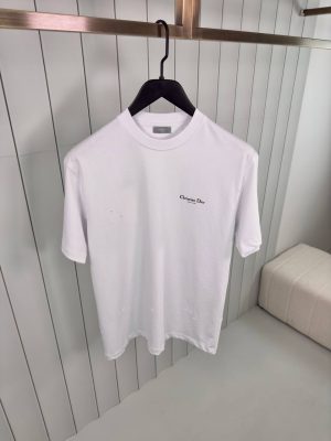 white dior couture muguet cotton tee
