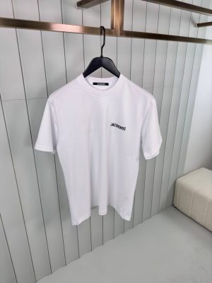 White jacquemus the dubai address cotton tee
