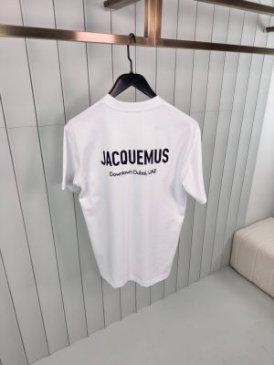 White jacquemus the dubai address cotton tee