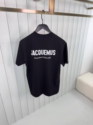 Black jacquemus the dubai address cotton tee