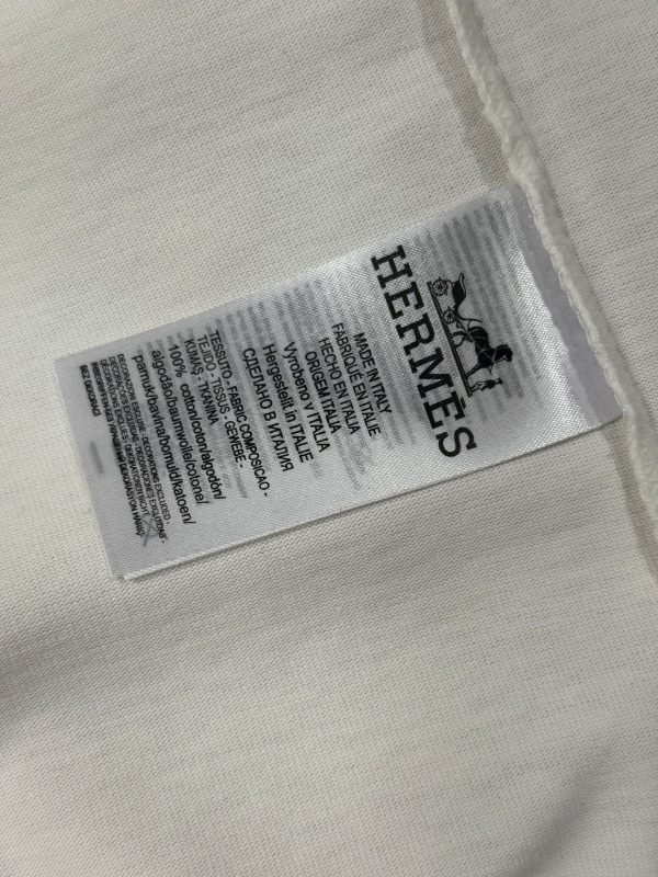 White hermes paris vintage cotton tee - Image 3