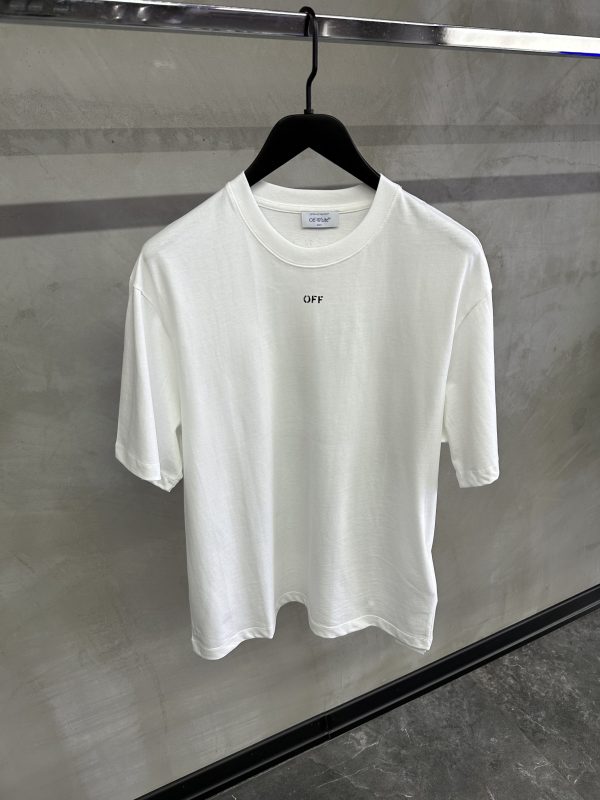 White Off-white Stamp Mary back print cotton tee - Image 2