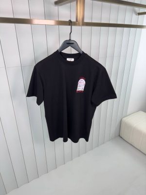 Black casablanca le passage cotton tee