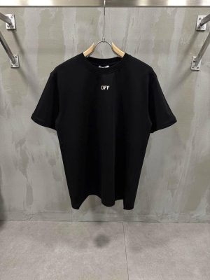 Black off-white martyrdom arrow cotton tee