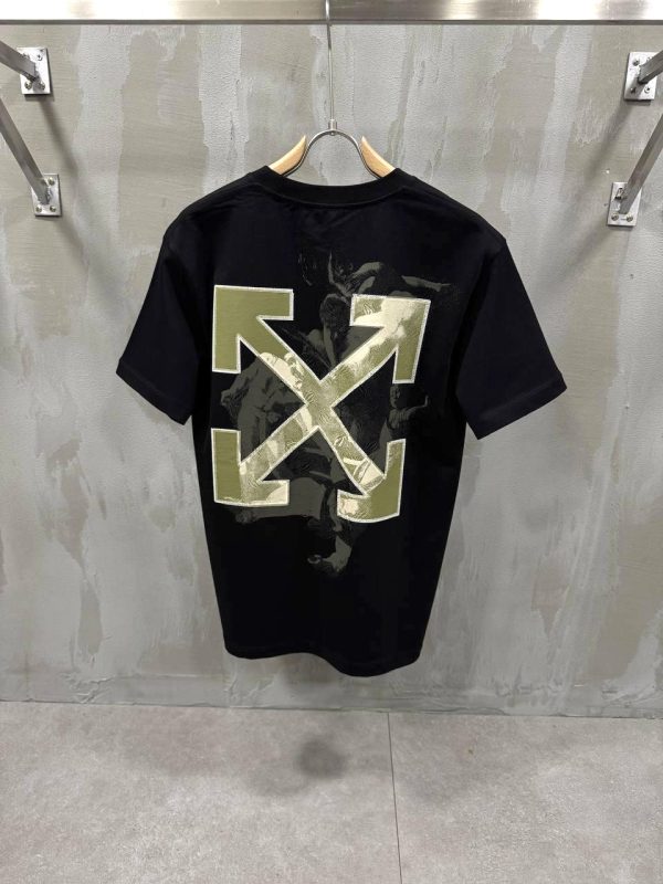 Black off-white martyrdom arrow cotton tee