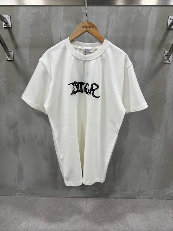 White dior x peter doing cotton tee