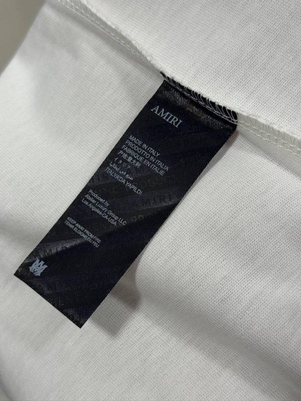White amiri MA core cotton tee - Image 5