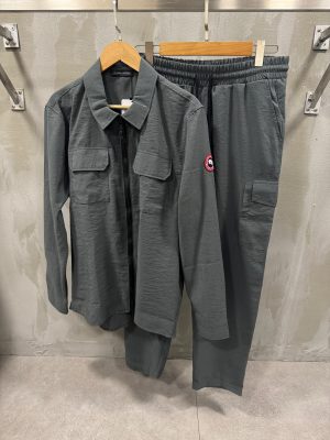 Gray Canada Goose Burnaby Chore Tracksuit