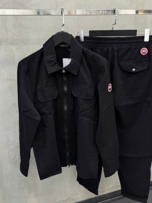 Black Canada Goose Burnaby Chore Tracksuit
