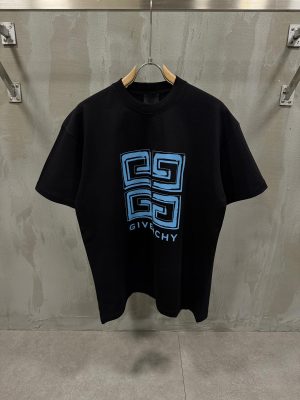Black Givenchy 4G logo-printed cotton tee