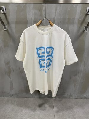 White Givenchy 4G logo-printed cotton tee