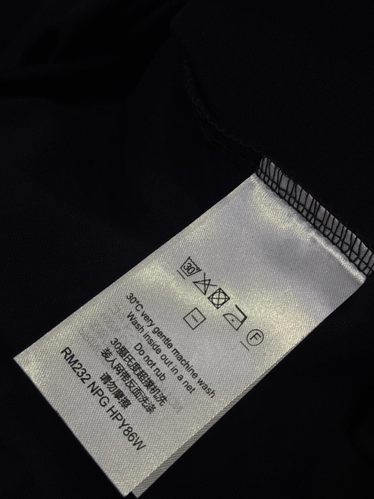 Black LV Embroidered logo cotton tee - Image 3