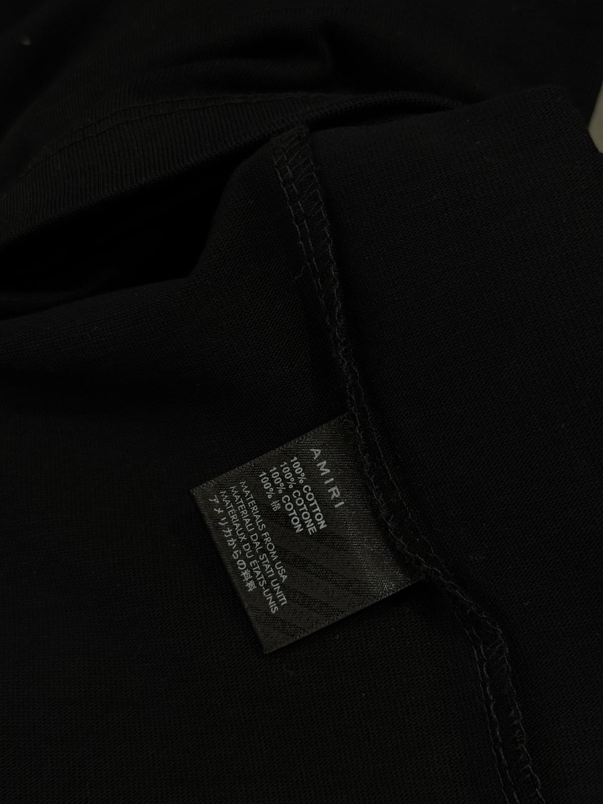 Black Amiri MA bar pocket logo cotton tee - Image 3