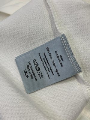 White prada logo cotton relaxed tee
