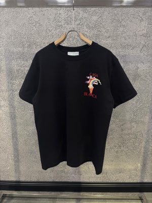 Black Casablanca nature’s teacher cotton tee