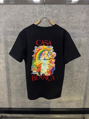 Black Casablanca nature’s teacher cotton tee